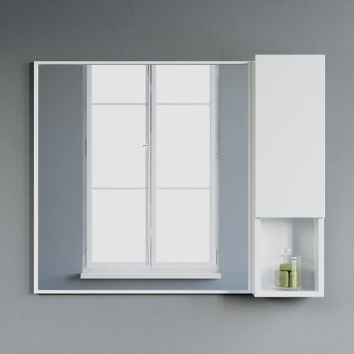 White Wood Bathroom Cabinet 7