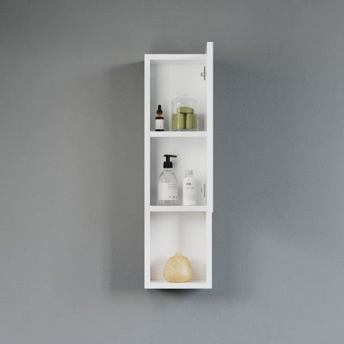 White Wood Bathroom Cabinet 9