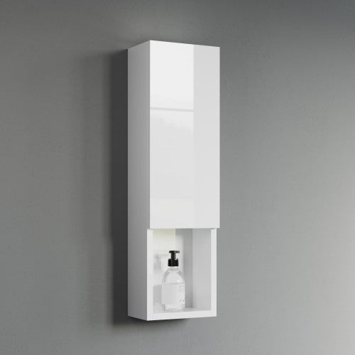 White Wood Bathroom Cabinet 10
