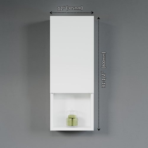 White Wood Bathroom Cabinet 2
