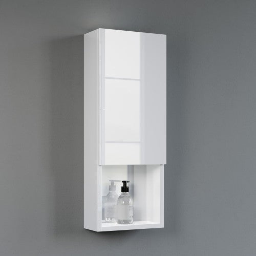 White Wood Bathroom Cabinet 3