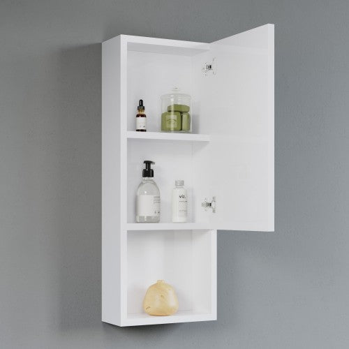 White Wood Bathroom Cabinet 5