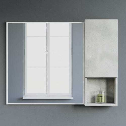 Cement Grey Wood Bathroom Cabinet 6