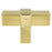 Rivet Rebel Aluminum Modern Brushed Gold Cabinet Knob  1