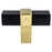 Rivet Rebel Aluminum Matte Black and Modern Brushed Gold Cabinet Knob  1