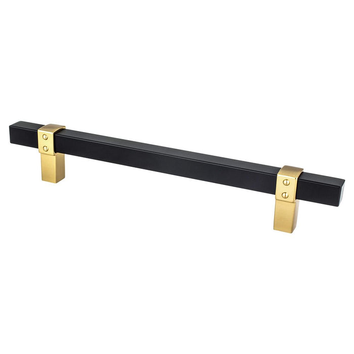 Rivet Rebel Aluminum Matte Black and Modern Brushed Gold Cabinet Pull  3
