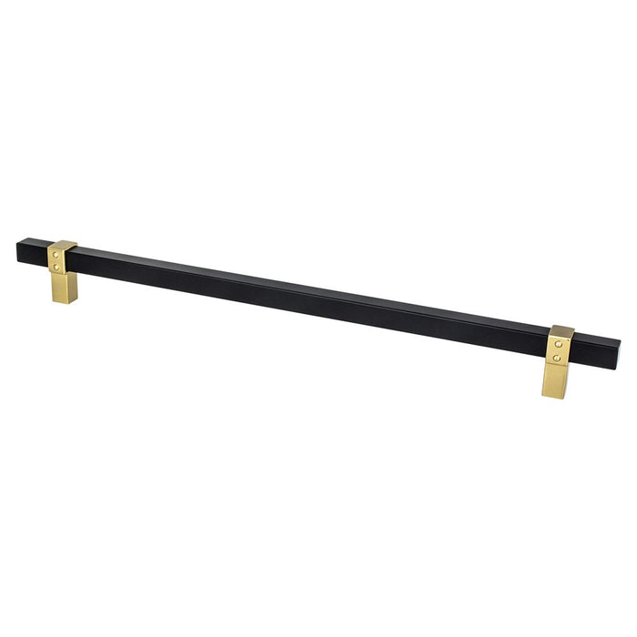 Rivet Rebel Aluminum Matte Black and Modern Brushed Gold Appliance Pull  1