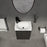 Wood Black Bathroom Vanity Black 2