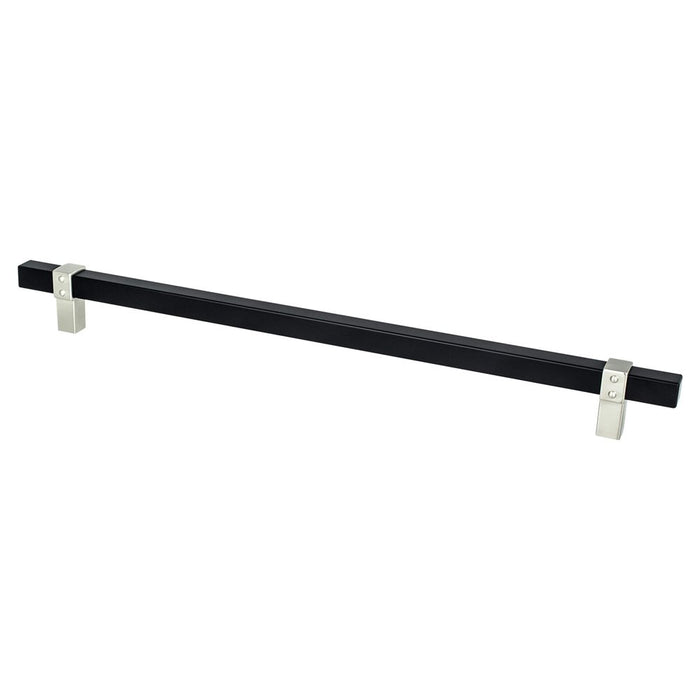 Rivet Rebel Aluminum Matte Black and Brushed Nickel Appliance Pull  1