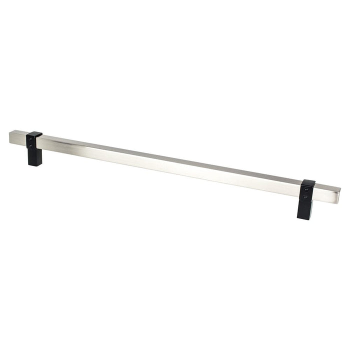 Rivet Rebel Aluminum Brushed Nickel and Matte Black Appliance Pull  1