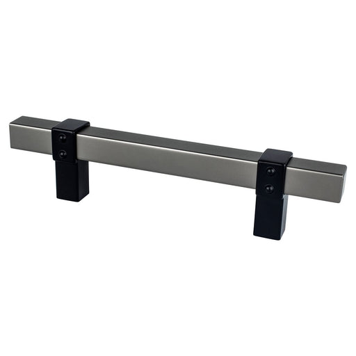 Rivet Rebel Aluminum Slate and Matte Black Cabinet Pull  1