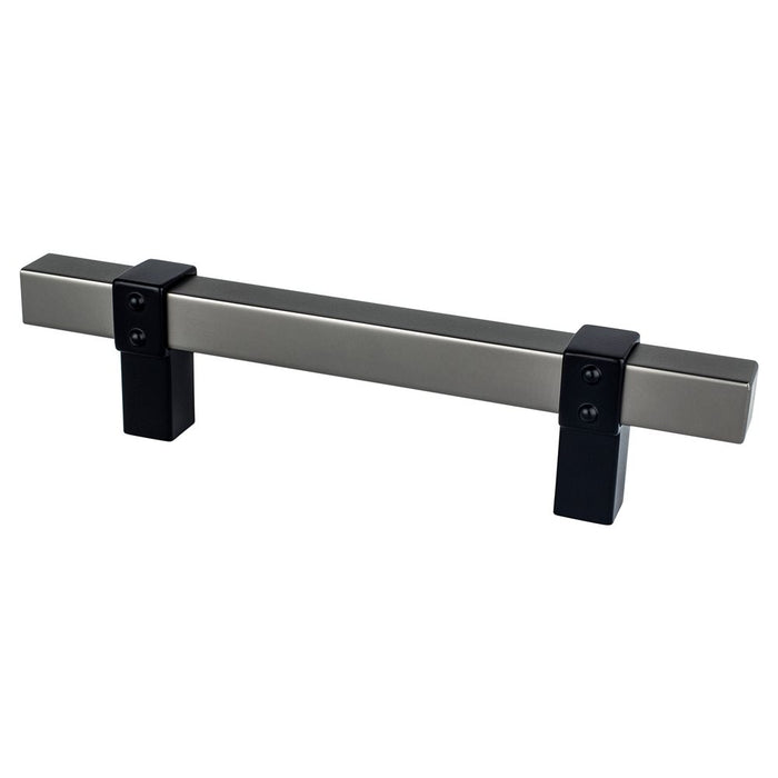 Rivet Rebel Aluminum Slate and Matte Black Cabinet Pull  1