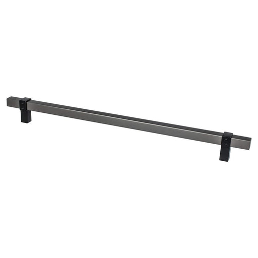 Rivet Rebel Aluminum Slate and Matte Black Appliance Pull  1