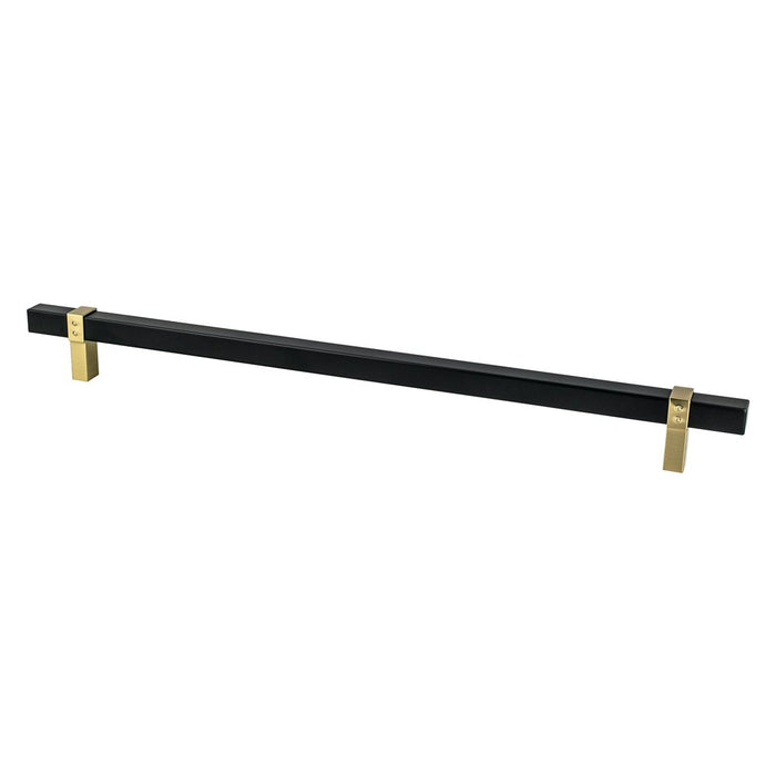 Rivet Rebel Aluminum Matte Black and Modern Brushed Gold Appliance Pull  2