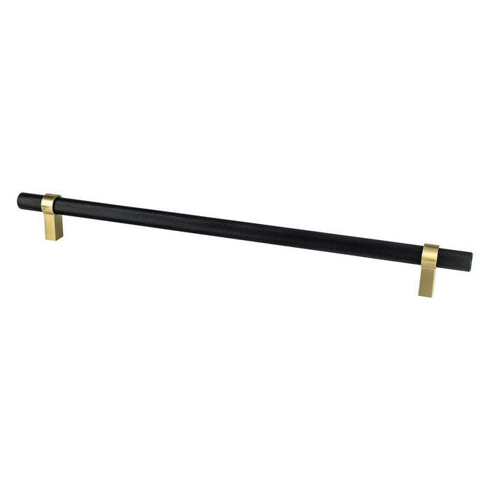 Radial Reign Aluminum Matte Black and Modern Brushed Gold Appliance Pull  2