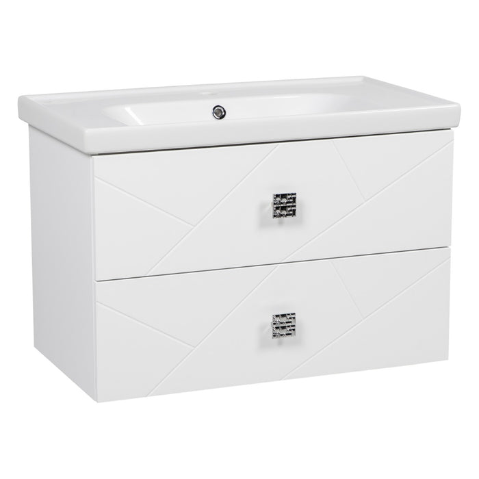 Picasso Wood White Matte Bathroom Vanity White Matte 1