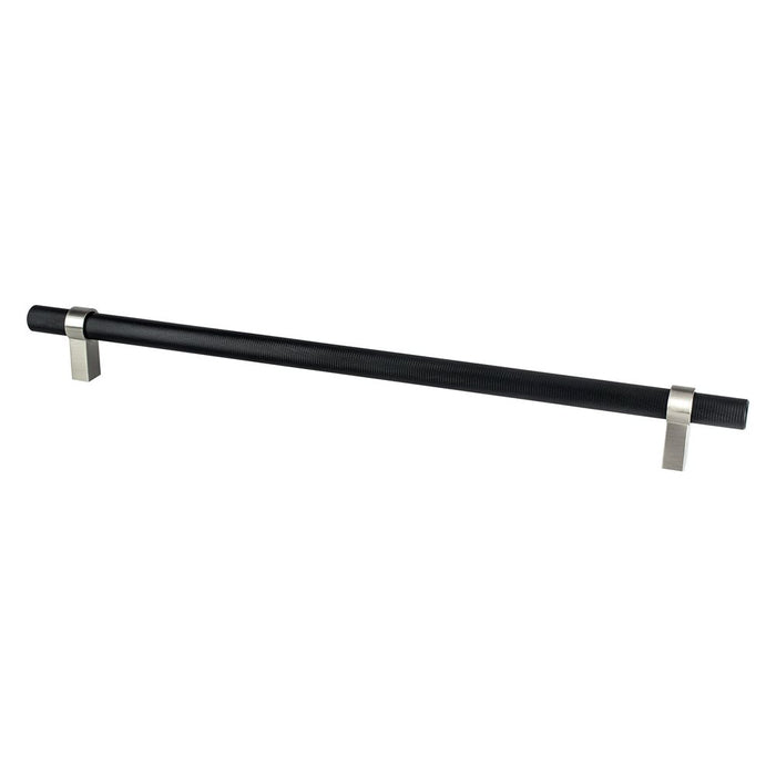 Radial Reign Aluminum Matte Black and Brushed Nickel Appliance Pull  2