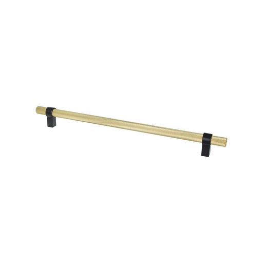 Radial Reign Aluminum Modern Brushed Gold and Matte Black Appliance Pull  1