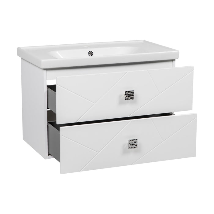 Picasso Wood White Matte Bathroom Vanity White Matte 3