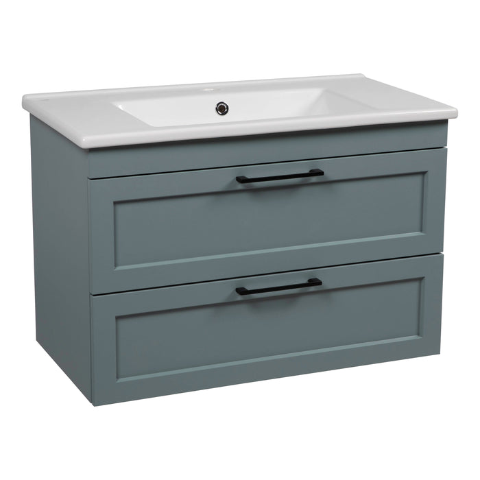 Palm Beach Wood Green Matte Bathroom Vanity Green Matte 1