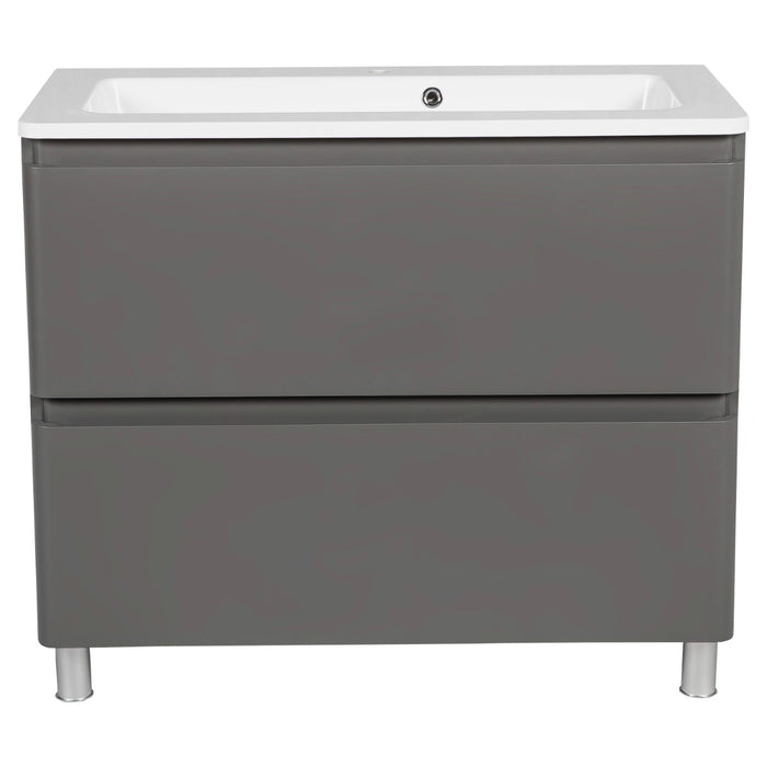 Comfort Wood Gray Matte Bathroom Vanity Gray Matte 5