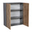 Wallkitchens Wood Natural Teak  Wall Cabinet Natural Teak 2