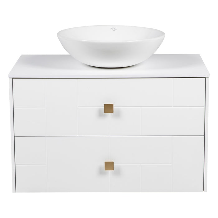 Dune Wood White Matte Bathroom Vanity White Matte 5