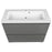 Comfort Wood Gray Matte Bathroom Vanity Gray Matte 6