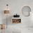 Plywood Grey & White Bathroom Vanity Grey & White 2