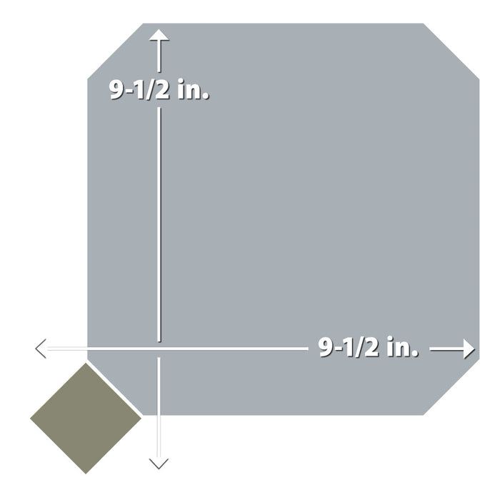 Vaudeville Porcelain Octagon Humo with Taco Oliva Tile Matte 8