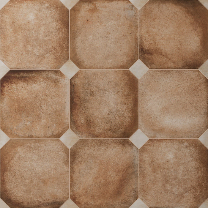 Laverton Porcelain Octagon Natural with Taco Arena Tile Matte 1