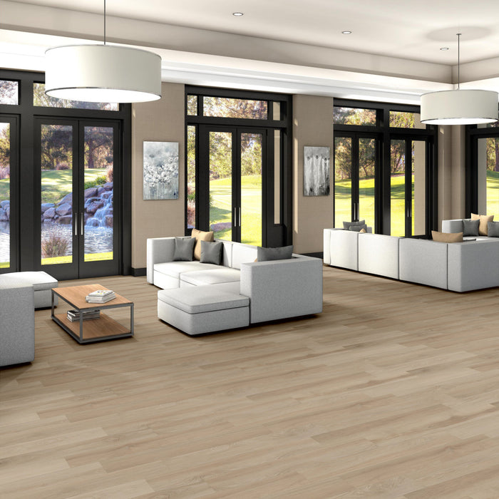 Silva Valley 20 White Sands Flexible Resilient Luxury Vinyl Plank Flooring - ExoGuard+