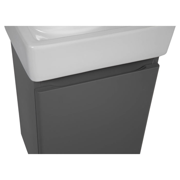 Comfort Wood Gray Matte Bathroom Vanity Gray Matte 5