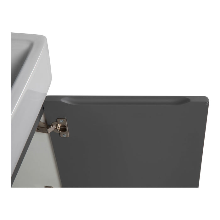 Comfort Wood Gray Matte Bathroom Vanity Gray Matte 7