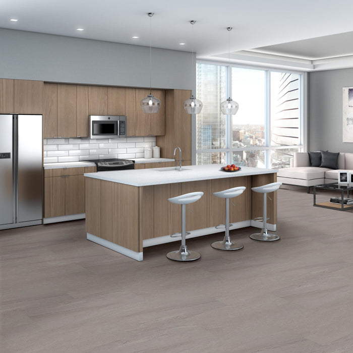 Obelisk LL Gray Slate Flexible Resilient Luxury Vinyl Plank Flooring - ExoGuard+