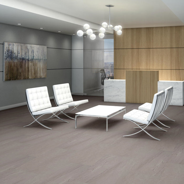 Obelisk LL Gray Slate Flexible Resilient Luxury Vinyl Plank Flooring - ExoGuard+