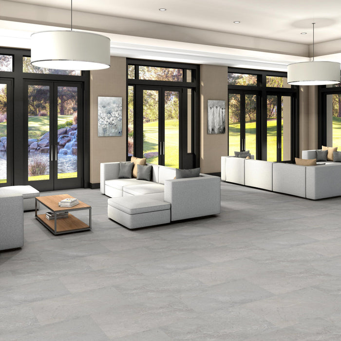 Obelisk LL Light Gry Spstn Flexible Resilient Luxury Vinyl Plank Flooring - ExoGuard+