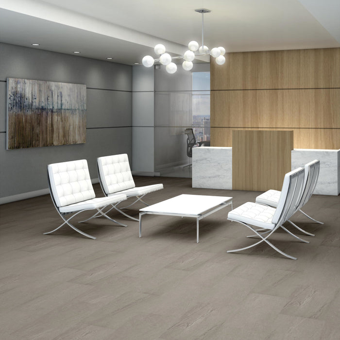 Obelisk Glue DN Gray Slate Flexible Resilient Luxury Vinyl Plank Flooring - ExoGuard+