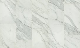 Obelisk SPC Carrara White Flexible Resilient Luxury Vinyl Plank Flooring - ExoGuard+