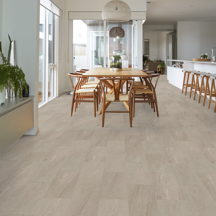 Obelisk SPC Beige Slate Flexible Resilient Luxury Vinyl Plank Flooring - ExoGuard+
