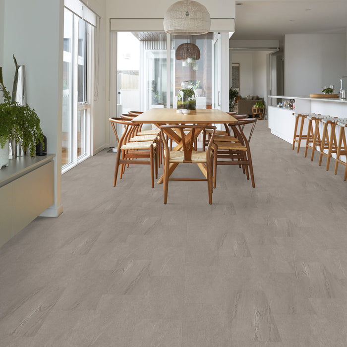 Obelisk SPC Gray Slate Flexible Resilient Luxury Vinyl Plank Flooring - ExoGuard+