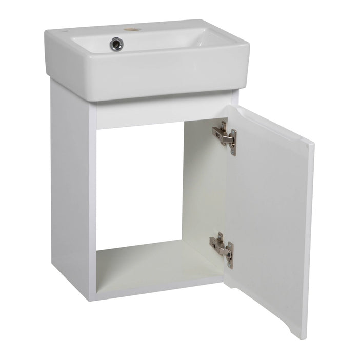 Comfort Wood White Glossy Bathroom Vanity White Glossy 3