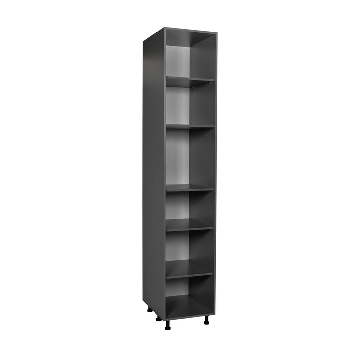 Wallkitchens Wood Grey  Pantry Cabinet Grey 1
