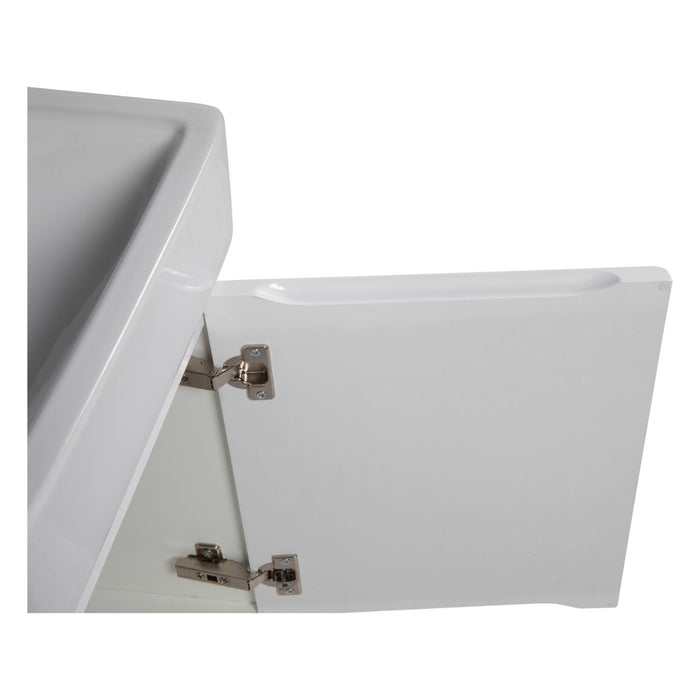 Comfort Wood White Glossy Bathroom Vanity White Glossy 7