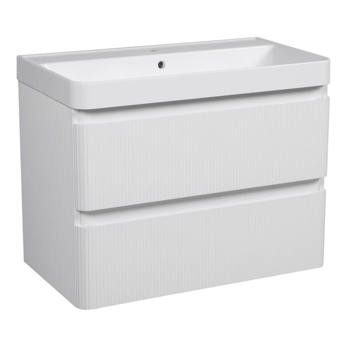 Luxury Wood White Matte Bathroom Vanity White Matte 1