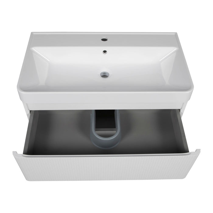 Luxury Wood White Matte Bathroom Vanity White Matte 5