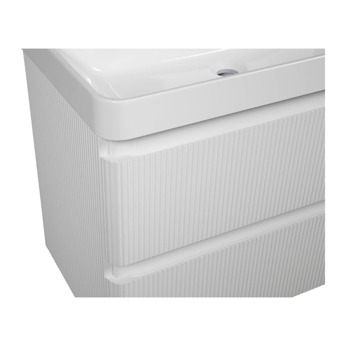 Luxury Wood White Matte Bathroom Vanity White Matte 6