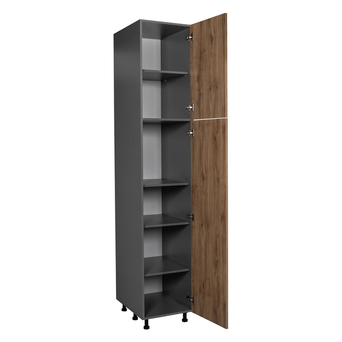 Wallkitchens Wood Natural Teak  Pantry Cabinet Natural Teak 2