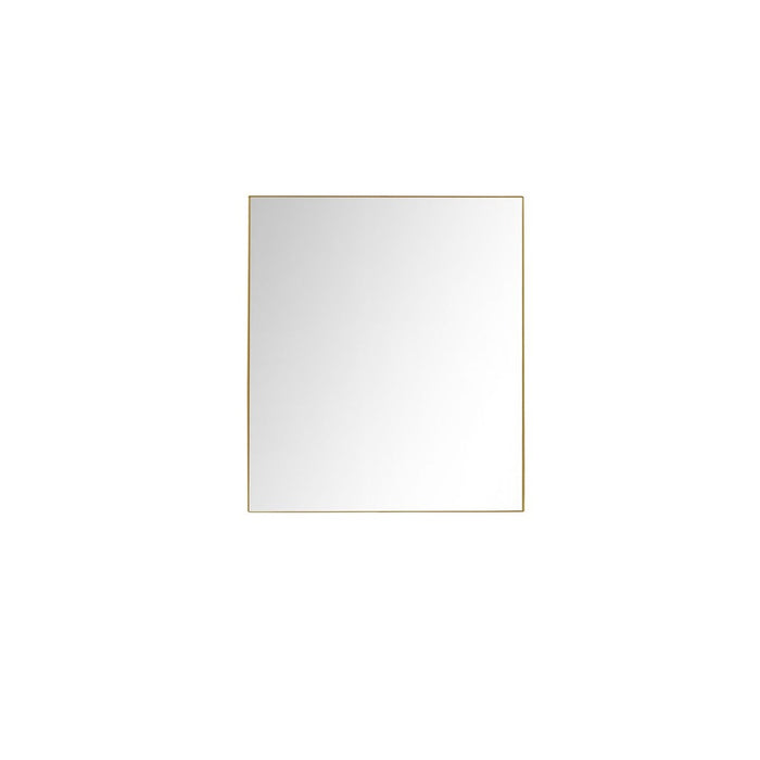 Abbey Brushed Gold Glass Bathroom Mirror