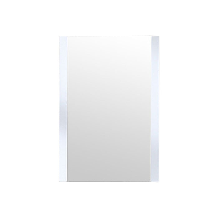 Volez White Glass Bathroom Mirror
